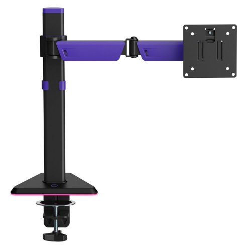 Купити Настільне кріплення для монітора GamePro MAG101 RGB 17-40" Black/Violet - ціна в Києві, Львові, Вінниці, Хмельницькому, Франківську, Україні | інтернет-магазин TELEMART.UA фото