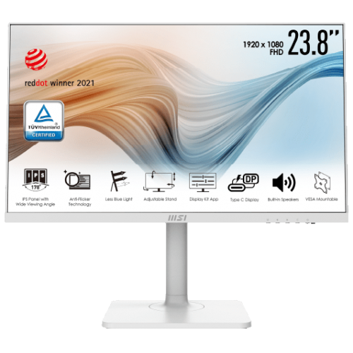 Купити Монітор MSI Modern 23.8" (MD241PW) White (Відновлено продавцем, 791293) - ціна в Києві, Львові, Вінниці, Хмельницькому, Франківську, Україні | інтернет-магазин TELEMART.UA фото