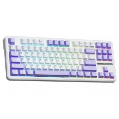 Уцінка клавіатура AULA F87 KRGD Blue USB (6948391202464) White/Purple (Розкрита упаковка, 791300)
