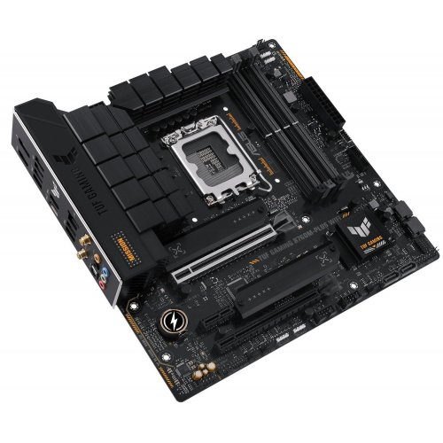 Уцінка материнська плата Asus TUF GAMING B760M-PLUS WIFI (s1700, Intel B760) (Пошкоджено пакування, 791311) купити з перевіркою сумісності: огляд, характеристики, ціна у Києві, Львові, Вінниці, Хмельницькому, Івано-Франківську, Україні | інтернет-магазин TELEMART.UA фото