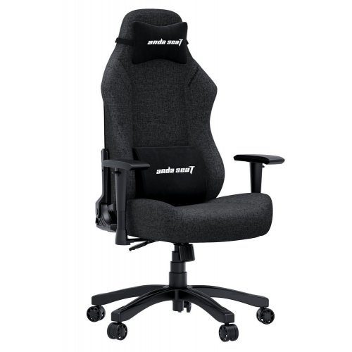 Купить Игровое кресло Anda Seat Luna L Fabric (AD18-44-GB-F) Dark Gray - цена в Харькове, Киеве, Днепре, Одессе
в интернет-магазине Telemart фото
