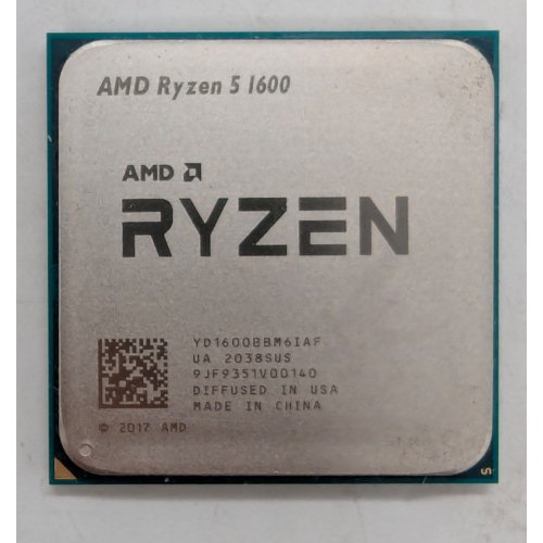 Процесор AMD Ryzen 5 1600 3.2(3.6)GHz sAM4 Tray (YD1600BBM6IAF) (Відновлено продавцем, 791347) купити з перевіркою сумісності: огляд, характеристики, ціна у Києві, Львові, Вінниці, Хмельницькому, Івано-Франківську, Україні | інтернет-магазин TELEMART.UA фото