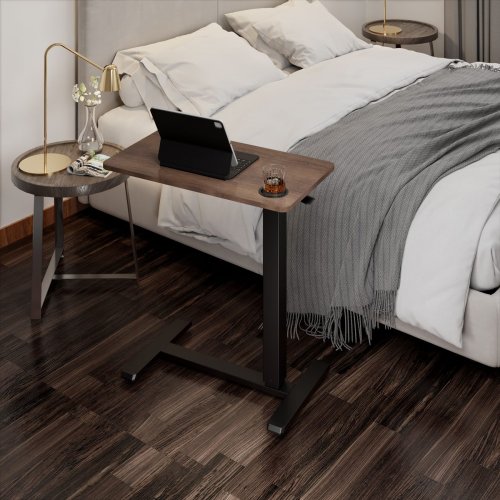 Приставний стіл з регулюванням висоти OfficePro ODM270 Dark Wood/Black купити в Україні: Київ, Львів, Хмельницький, Тернопіль, Івано-Франківськ | Низька ціна, відгуки, характеристики від TELEMART фото