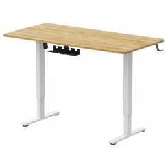 Стіл з електро регулюванням висоти OfficePro ODE1470 Light Wood/White