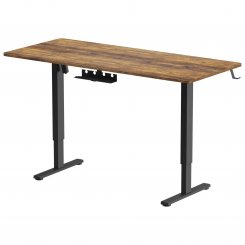 Стол с электрорегулировкой высоты OfficePro ODE1670 Dark Wood/Black