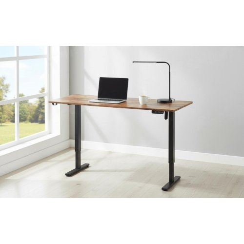 Стол с электрорегулировкой высоты OfficePro ODE1670 Dark Wood/Black купить в Украине: Киев, Днепр, Харьков, Одесса  | Низкая цена, отзывы, характеристики от TELEMART фото