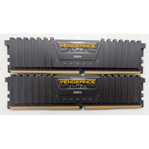 Озп Corsair DDR4 16GB (2x8GB) 3200Mhz Vengeance LPX (CMK16GX4M2B3200C16) Black (Відновлено продавцем, 791362) купити з перевіркою сумісності: огляд, характеристики, ціна у Києві, Львові, Вінниці, Хмельницькому, Івано-Франківську, Україні | інтернет-магазин TELEMART.UA фото