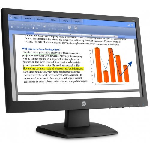Продати Монітор HP 18" V196 (19M7F91AA) Black за Trade-In у інтернет-магазині Телемарт - Київ, Дніпро, Україна фото