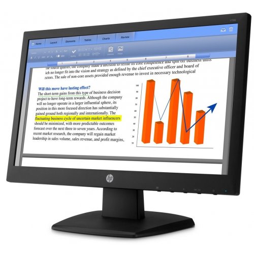 Продати Монітор HP 18" V196 (19M7F91AA) Black за Trade-In у інтернет-магазині Телемарт - Київ, Дніпро, Україна фото