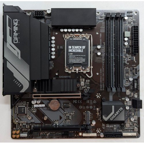 Купить Материнская плата Gigabyte B760M GAMING X DDR4 (s1700, Intel B760) (Восстановлено продавцом, 791540) с проверкой совместимости: обзор, характеристики, цена в Киеве, Днепре, Одессе, Харькове, Украине | интернет-магазин TELEMART.UA фото