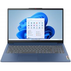 Ноутбук Lenovo IdeaPad Slim 3 15IRH8 (83EM00KCRA) Abyss Blue / 15.6″ (1920x1080, IPS) / Intel Core i5-13420H (3.4–4.6 ГГц), 8 ядер / Intel UHD Graphics / 16 ГБ (LPDDR5) / 512 ГБ (SSD) / Без ОС