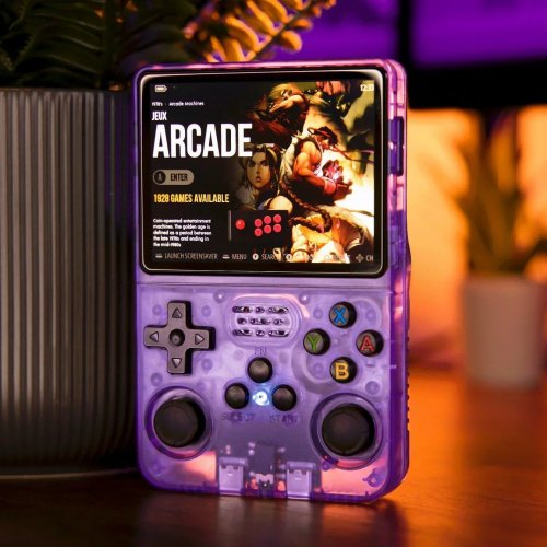 Купить Портативная ретро-игровая консоль Data Frog R36s 64GB Purple - цена в Харькове, Киеве, Днепре, Одессе
в интернет-магазине Telemart фото