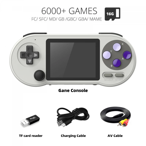 Купить Портативная ретро-игровая консоль Data Frog SF2000 16GB White - цена в Харькове, Киеве, Днепре, Одессе
в интернет-магазине Telemart фото