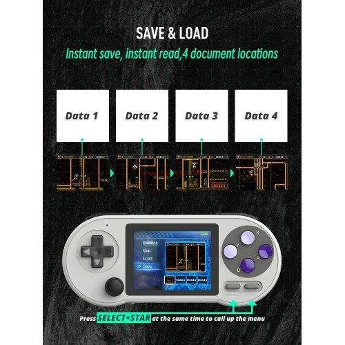 Купить Портативная ретро-игровая консоль Data Frog SF2000 16GB White - цена в Харькове, Киеве, Днепре, Одессе
в интернет-магазине Telemart фото
