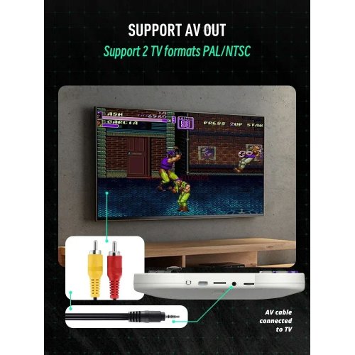Купить Портативная ретро-игровая консоль Data Frog SF2000 16GB White - цена в Харькове, Киеве, Днепре, Одессе
в интернет-магазине Telemart фото