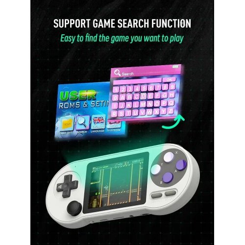 Купить Портативная ретро-игровая консоль Data Frog SF2000 16GB White - цена в Харькове, Киеве, Днепре, Одессе
в интернет-магазине Telemart фото