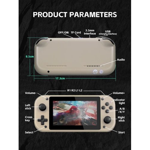 Купить Портативная ретро-игровая консоль Data Frog M17 64GB Beige - цена в Харькове, Киеве, Днепре, Одессе
в интернет-магазине Telemart фото