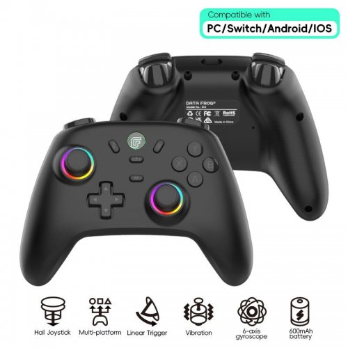 Купить Игровой контроллер Data Frog S13 Wireless Black - цена в Харькове, Киеве, Днепре, Одессе
в интернет-магазине Telemart фото