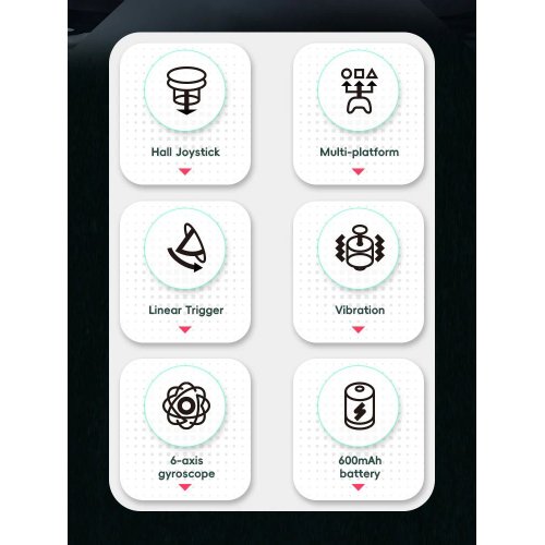Купить Игровой контроллер Data Frog S13 Wireless Black - цена в Харькове, Киеве, Днепре, Одессе
в интернет-магазине Telemart фото