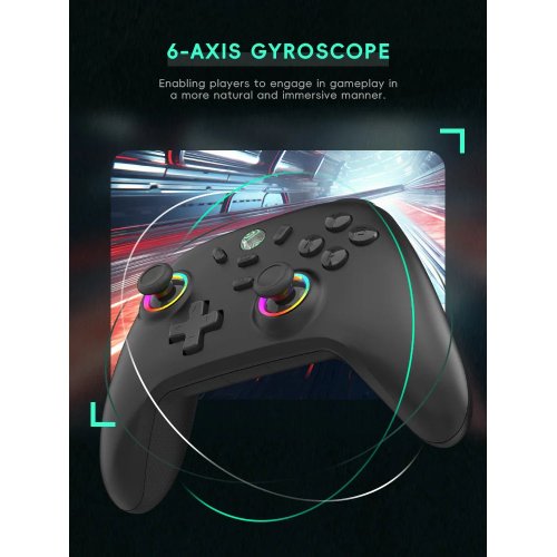 Купить Игровой контроллер Data Frog S13 Wireless Black - цена в Харькове, Киеве, Днепре, Одессе
в интернет-магазине Telemart фото