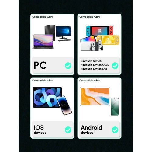 Купить Игровой контроллер Data Frog S13 Wireless Black - цена в Харькове, Киеве, Днепре, Одессе
в интернет-магазине Telemart фото