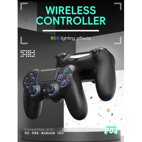 Купити Ігровий контролер Data Frog P03 Wireless Black - ціна в Києві, Львові, Вінниці, Хмельницькому, Франківську, Україні | інтернет-магазин TELEMART.UA фото