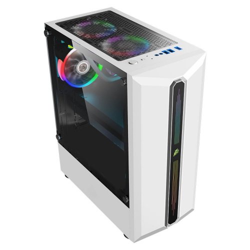 Корпус 1stPlayer RB-3-R1-WH Color LED без БП White (Відновлено продавцем, 791586) купити з перевіркою сумісності: огляд, характеристики, ціна у Києві, Львові, Вінниці, Хмельницькому, Івано-Франківську, Україні | інтернет-магазин TELEMART.UA фото