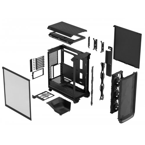 Купить Корпус Fractal Design Meshify 3 Tempered Glass без БП (FD-C-MES3A-02) Black с проверкой совместимости: обзор, характеристики, цена в Киеве, Днепре, Одессе, Харькове, Украине | интернет-магазин TELEMART.UA фото