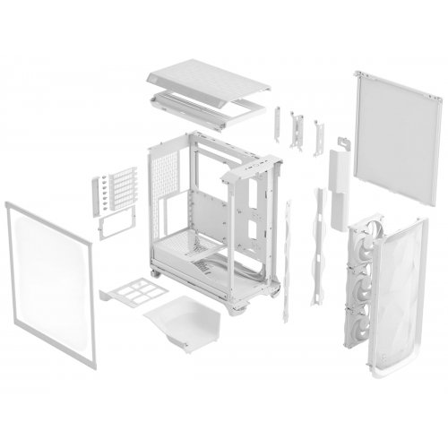 Купить Корпус Fractal Design Meshify 3 Tempered Glass без БП (FD-C-MES3A-04) White с проверкой совместимости: обзор, характеристики, цена в Киеве, Днепре, Одессе, Харькове, Украине | интернет-магазин TELEMART.UA фото