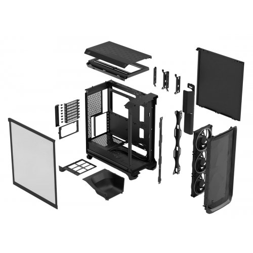 Купить Корпус Fractal Design Meshify 3 RGB Tempered Glass без БП (FD-C-MES3A-06) Black с проверкой совместимости: обзор, характеристики, цена в Киеве, Днепре, Одессе, Харькове, Украине | интернет-магазин TELEMART.UA фото