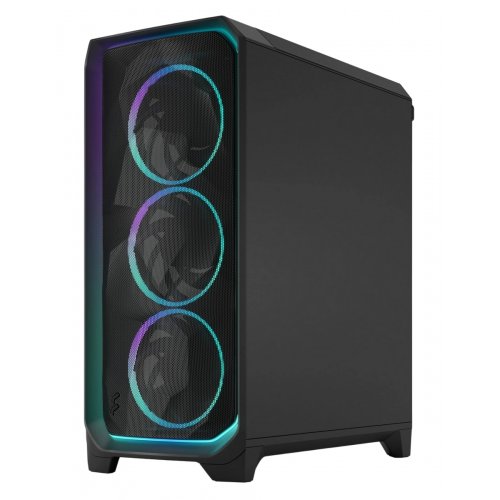 Корпус Fractal Design Meshify 3 Ambience Pro RGB Tempered Glass без БЖ (FD-C-MES3A-03) Black купити з перевіркою сумісності: огляд, характеристики, ціна у Києві, Львові, Вінниці, Хмельницькому, Івано-Франківську, Україні | інтернет-магазин TELEMART.UA фото