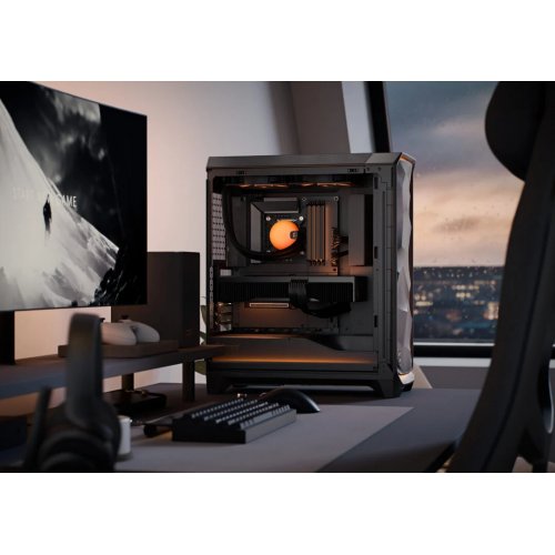 Корпус Fractal Design Meshify 3 Ambience Pro RGB Tempered Glass без БЖ (FD-C-MES3A-03) Black купити з перевіркою сумісності: огляд, характеристики, ціна у Києві, Львові, Вінниці, Хмельницькому, Івано-Франківську, Україні | інтернет-магазин TELEMART.UA фото
