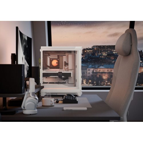 Купить Корпус Fractal Design Meshify 3 Ambience Pro RGB Tempered Glass без БП (FD-C-MES3A-05) White с проверкой совместимости: обзор, характеристики, цена в Киеве, Днепре, Одессе, Харькове, Украине | интернет-магазин TELEMART.UA фото