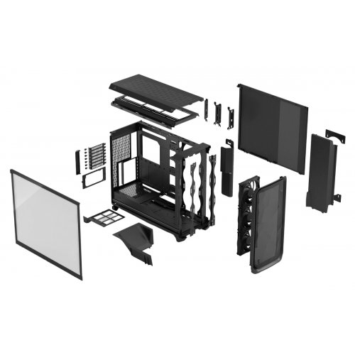 Корпус Fractal Design Meshify 3 XL Tempered Glass без БЖ (FD-C-MES3X-02) Black купити в Україні: Київ, Львів, Хмельницький, Тернопіль | Перевірка сумісності, низька ціна, відгуки, характеристики від TELEMART фото