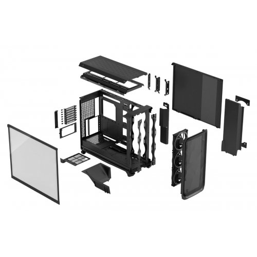 Купить Корпус Fractal Design Meshify 3 XL RGB Tempered Glass без БП (FD-C-MES3X-04) Black с проверкой совместимости: обзор, характеристики, цена в Киеве, Днепре, Одессе, Харькове, Украине | интернет-магазин TELEMART.UA фото