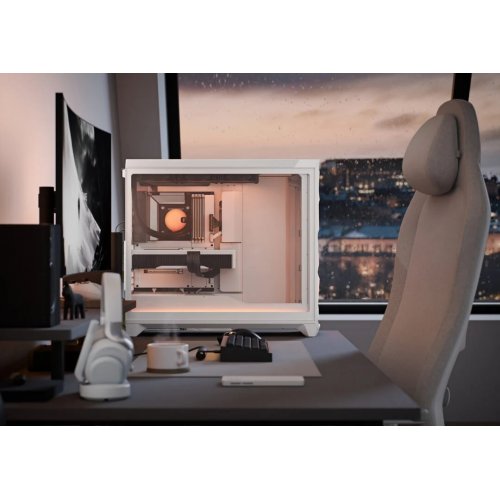 Купить Корпус Fractal Design Meshify 3 XL RGB Tempered Glass без БП (FD-C-MES3X-06) White с проверкой совместимости: обзор, характеристики, цена в Киеве, Днепре, Одессе, Харькове, Украине | интернет-магазин TELEMART.UA фото