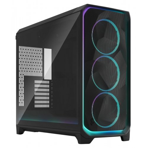 Корпус Fractal Design Meshify 3 XL Ambience Pro RGB Tempered Glass без БЖ (FD-C-MES3X-03) Black купити з перевіркою сумісності: огляд, характеристики, ціна у Києві, Львові, Вінниці, Хмельницькому, Івано-Франківську, Україні | інтернет-магазин TELEMART.UA фото