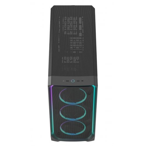 Корпус Fractal Design Meshify 3 XL Ambience Pro RGB Tempered Glass без БЖ (FD-C-MES3X-03) Black купити з перевіркою сумісності: огляд, характеристики, ціна у Києві, Львові, Вінниці, Хмельницькому, Івано-Франківську, Україні | інтернет-магазин TELEMART.UA фото