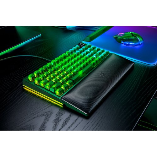 Купити Клавіатура Razer BlackWidow V4 75% Mechanical Tactile Switches Phantom Green Edition (RZ03-05003300-R3M1) Black - ціна в Києві, Львові, Вінниці, Хмельницькому, Франківську, Україні | інтернет-магазин TELEMART.UA фото