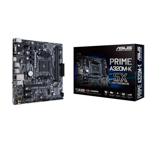 Материнська плата Asus PRIME A320M-K (sAM4, AMD A320) (Відновлено продавцем, 791695) купити з перевіркою сумісності: огляд, характеристики, ціна у Києві, Львові, Вінниці, Хмельницькому, Івано-Франківську, Україні | інтернет-магазин TELEMART.UA фото