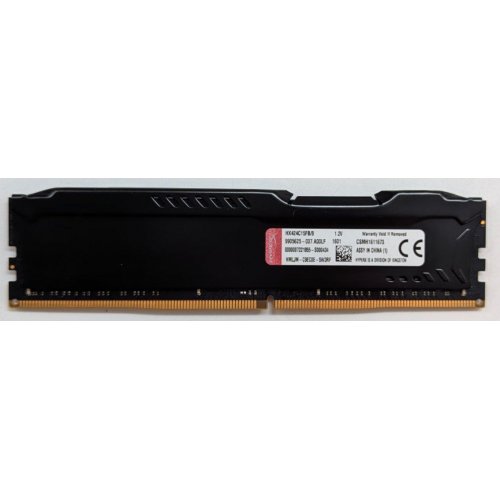 Купить Озу Kingston DDR4 8GB 2400MHz HyperX FURY Black (HX424C15FB/8) (Восстановлено продавцом, 791731) с проверкой совместимости: обзор, характеристики, цена в Киеве, Днепре, Одессе, Харькове, Украине | интернет-магазин TELEMART.UA фото
