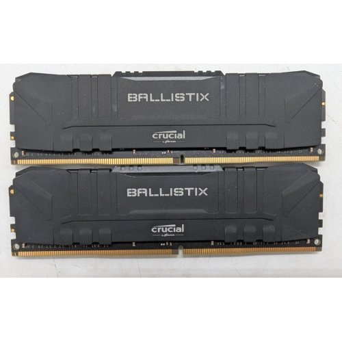 Озп Crucial DDR4 32GB (2x16GB) 3200Mhz Ballistix Black (BL2K16G32C16U4B) (Відновлено продавцем, 791763) купити з перевіркою сумісності: огляд, характеристики, ціна у Києві, Львові, Вінниці, Хмельницькому, Івано-Франківську, Україні | інтернет-магазин TELEMART.UA фото