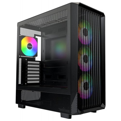 Корпус Montech X5 без БЖ Black купити з перевіркою сумісності: огляд, характеристики, ціна у Києві, Львові, Вінниці, Хмельницькому, Івано-Франківську, Україні | інтернет-магазин TELEMART.UA фото