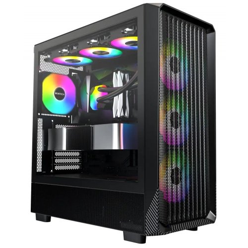 Корпус Montech X5 без БЖ Black купити з перевіркою сумісності: огляд, характеристики, ціна у Києві, Львові, Вінниці, Хмельницькому, Івано-Франківську, Україні | інтернет-магазин TELEMART.UA фото