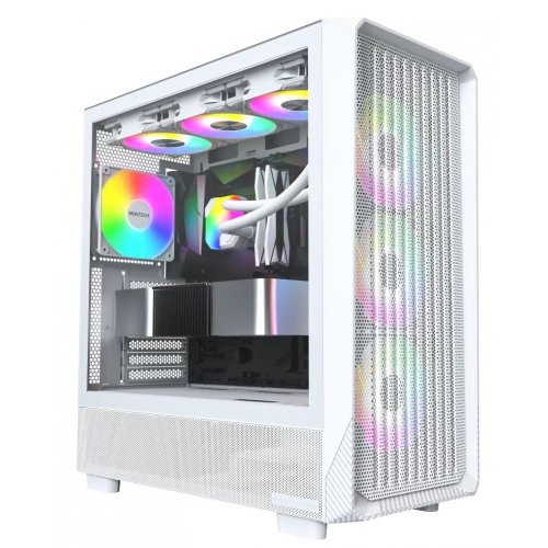 Корпус Montech X5 без БЖ White купити з перевіркою сумісності: огляд, характеристики, ціна у Києві, Львові, Вінниці, Хмельницькому, Івано-Франківську, Україні | інтернет-магазин TELEMART.UA фото