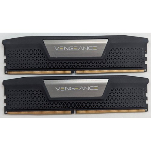 Озп Corsair DDR5 32GB (2x16GB) 5600Mhz Vengeance Black (CMK32GX5M2B5600C36) (Відновлено продавцем, 792004) купити з перевіркою сумісності: огляд, характеристики, ціна у Києві, Львові, Вінниці, Хмельницькому, Івано-Франківську, Україні | інтернет-магазин TELEMART.UA фото