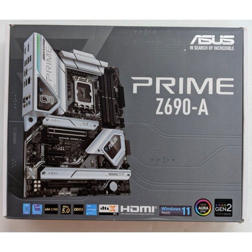 Купить Материнская плата Asus PRIME Z690-A (s1700, Intel Z690) (Восстановлено продавцом, 792043) с проверкой совместимости: обзор, характеристики, цена в Киеве, Днепре, Одессе, Харькове, Украине | интернет-магазин TELEMART.UA фото