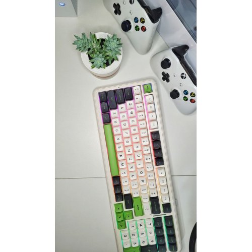 Клавиатура MCHOSE K99 RGB Mechanical Hyacinth Switch Wireless (MC-K99-2A) Emerald Green купить в Украине: Киев, Днепр, Харьков, Одесса  | Низкая цена, отзывы, характеристики от TELEMART фото