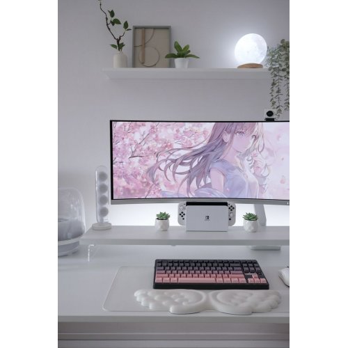 Клавиатура MCHOSE G87 RGB Mechanical Matcha Latte Switch V2 Wireless (MC-G87-17) Black/Pink купить в Украине: Киев, Днепр, Харьков, Одесса  | Низкая цена, отзывы, характеристики от TELEMART фото