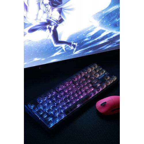 Клавиатура MCHOSE G87 RGB Mechanical Speed Gold Switch V2 Wireless (MC-G87-19) Black Topographic купить в Украине: Киев, Днепр, Харьков, Одесса  | Низкая цена, отзывы, характеристики от TELEMART фото